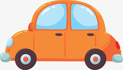 玩具乌龟汽车橙色卡通玩具汽车高清图片