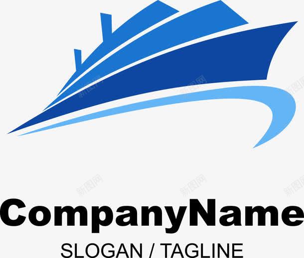 轮船线条LOGO图标png_新图网 https://ixintu.com LOGO 扬帆logo 航海 船