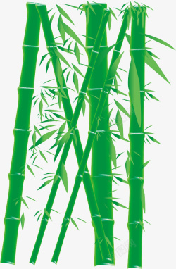 中国风竹子叶子素材