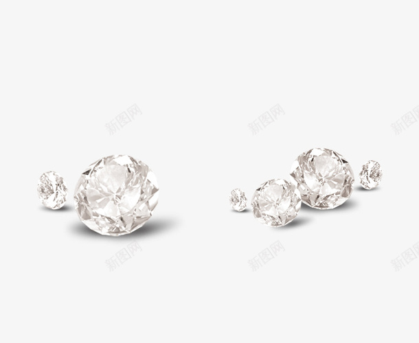 水晶钻石装饰图案png免抠素材_新图网 https://ixintu.com 免抠PNG 宝石 水晶 珠宝 装饰图案 钻石