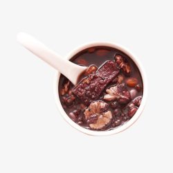 八宝粥传统美食养胃紫米粥高清图片