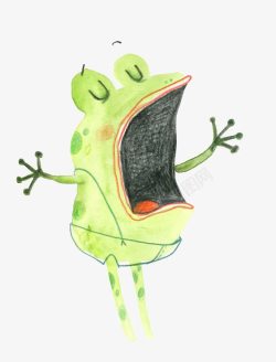 唱歌的青蛙素材