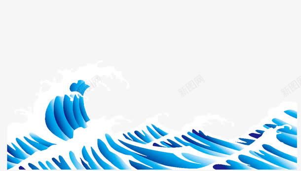 深蓝色海浪波纹矢量图eps免抠素材_新图网 https://ixintu.com 波浪 海水 海浪形状 海浪纹理 矢量图 矢量素材 蓝色 适量图片