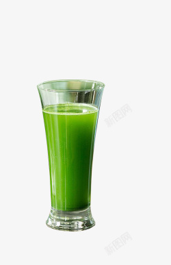 一杯橙色汁一杯绿色青汁高清图片