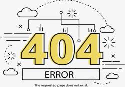 404错误字样黄色数字404错误页面高清图片