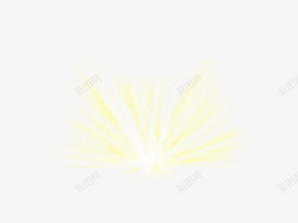 太阳光束png免抠素材_新图网 https://ixintu.com 发散 温暖 金色光束 闪亮 黄色
