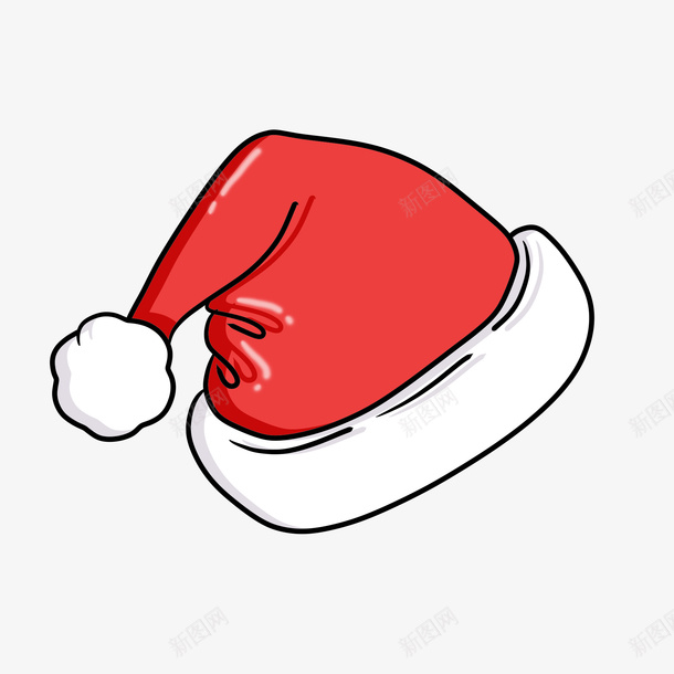 圣诞节日帽子psd免抠素材_新图网 https://ixintu.com 圣诞 帽子 红色 节日
