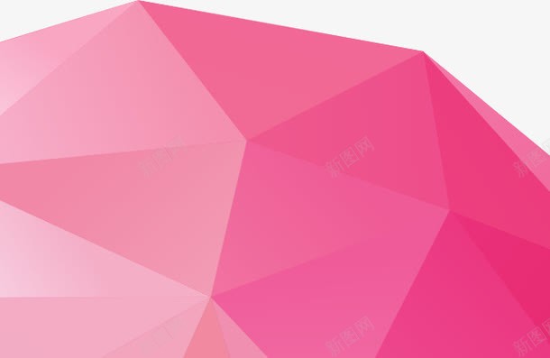 几何体png免抠素材_新图网 https://ixintu.com 天猫新风尚 新势力周 时尚元素 渐变色 粉色几何体