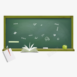 标题底色开学日黑板背景高清图片