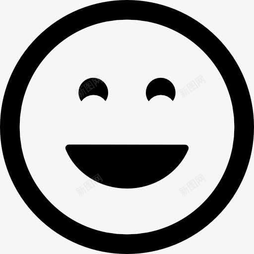 开心的微笑表情符号的图标png_新图网 https://ixintu.com 平方 微笑 快乐 接口 脸 表情 表情符号的方