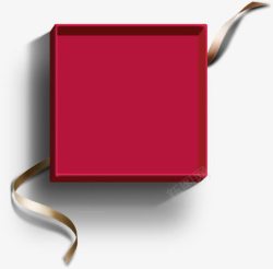 黑色彩盒红色礼物盒卡其色彩带高清图片