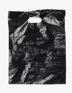 黑色塑料袋黑色包装塑料手提袋高清图片