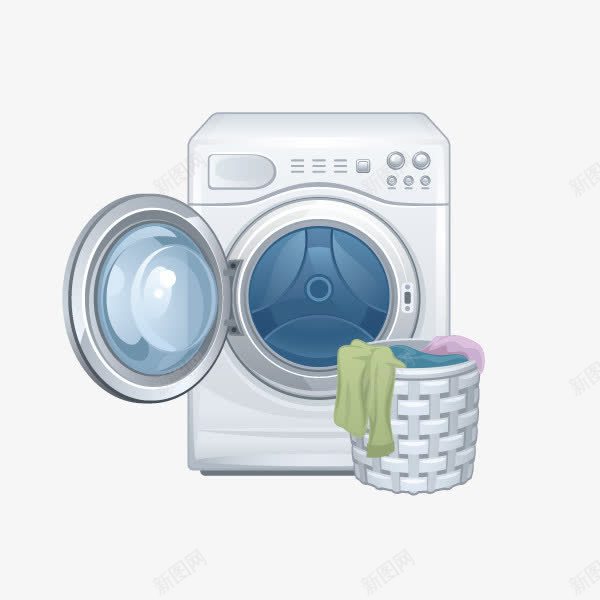 家居用品洗衣机png免抠素材_新图网 https://ixintu.com 家居用品 洗衣机