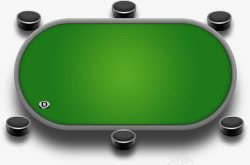 绿色桌面赌博桌子素材
