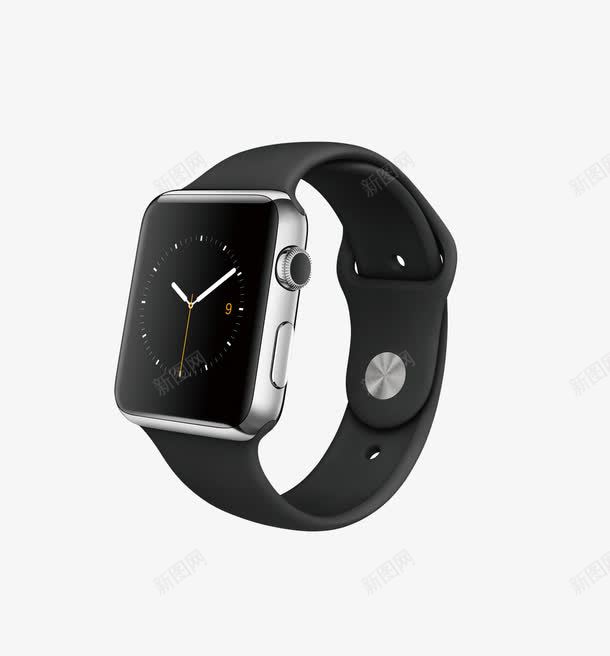苹果手表png免抠素材_新图网 https://ixintu.com applewatch 手表 数码产品 苹果手表 黑色