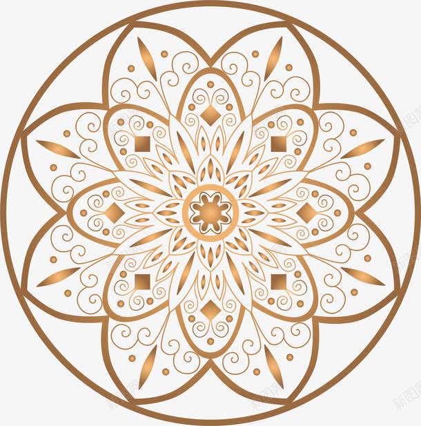 佛教金色花纹png免抠素材_新图网 https://ixintu.com 佛教花纹 浮雕花 矢量png 金箔纸 金箔纸底纹 金色花纹 镂空花纹