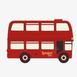 红色巴士红色伦敦双层巴士素材