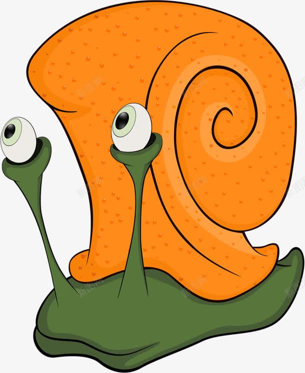 大眼睛蜗牛png免抠素材_新图网 https://ixintu.com 儿童 卡通 展板 幼儿园 手绘 棕色 海报 蜗牛