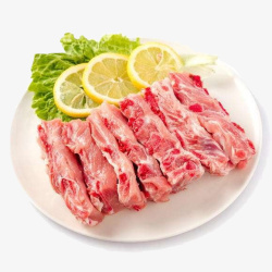 猪肉免费试吃金锣冷鲜肉猪肉排新鲜绿色生态猪高清图片