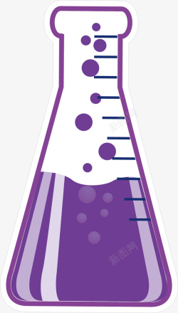 紫色的药水在冒泡素材
