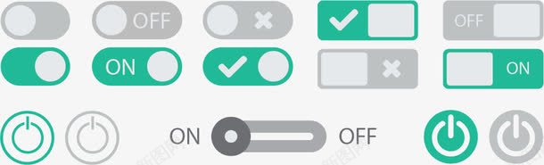 软件操作png免抠素材_新图网 https://ixintu.com 手机操作 滑动开关 软件设计 选项