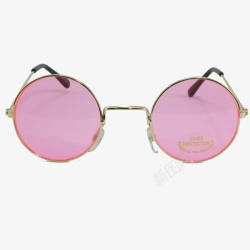 蒸汽波风格粉色眼镜素材