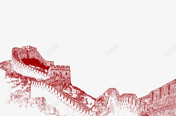长城png免抠素材_新图网 https://ixintu.com 中国古代 古代建筑 素材 长城 长城封面