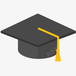 学士帽矢量图标设计学士帽标矢量图图标高清图片
