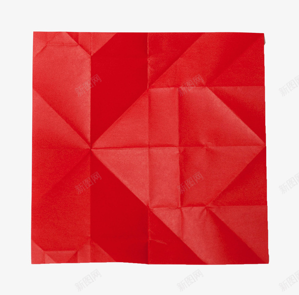 红色折痕纸png免抠素材_新图网 https://ixintu.com 几何折痕 揉皱的纸 皱纹纸 空白纸 红色 纸张 褶皱