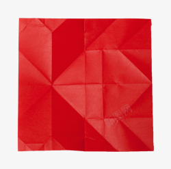 揉皱的纸红色折痕纸高清图片