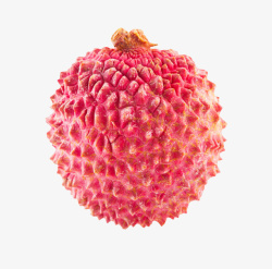 南国红色新鲜完整的荔枝实物高清图片