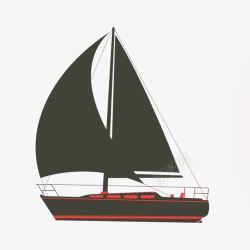 企业文化规划帆船剪影装饰高清图片