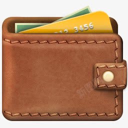卡通钱包钱夹图标png_新图网 https://ixintu.com 卡通 图标 钱包