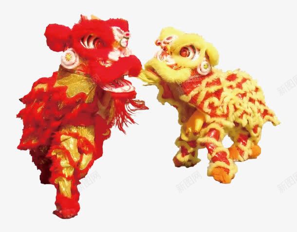 传统表演png免抠素材_新图网 https://ixintu.com 中国文化 中国风 杂技 狮子 舞狮 表演