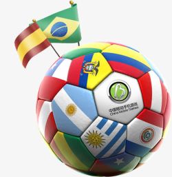 足球国旗装饰元素素材