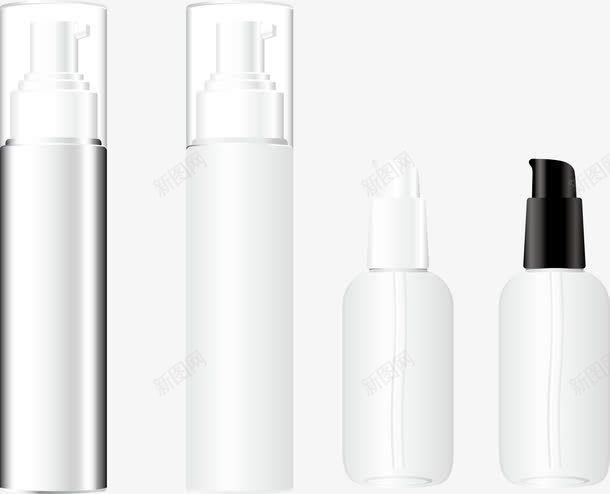 空白化妆品包装png免抠素材_新图网 https://ixintu.com 包装 化妆品 瓶子 空白化妆品包装