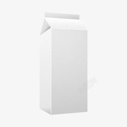 黑白简笔牛奶盒空白饮品包装模板高清图片