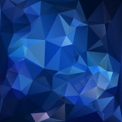 蓝色炫彩海报缤纷炫彩几何三角菱形背景高清图片