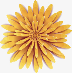 一朵菊花金色菊花装饰高清图片