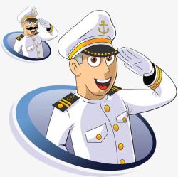 海洋舰队卡通男性海军制服高清图片