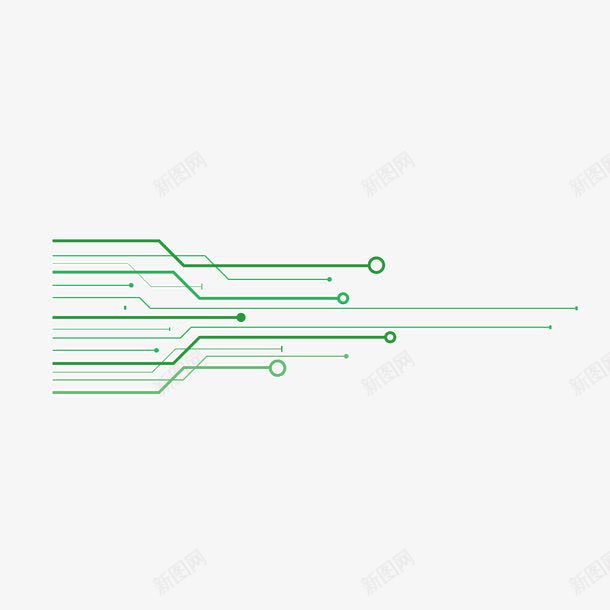 发射型电流线路png免抠素材_新图网 https://ixintu.com 发射型 电流 电流线条 线路