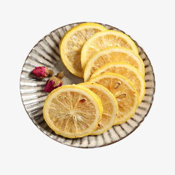 柠檬姜母茶产品实物玫瑰冻干柠檬片高清图片