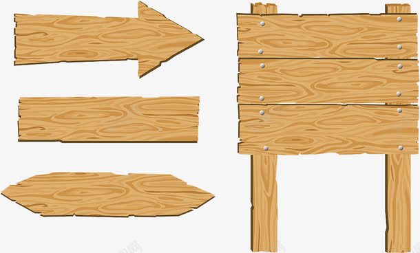 木质指示图征png免抠素材_新图网 https://ixintu.com 土木 指示牌 木头 木板 箭头
