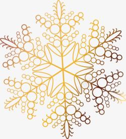 金色树叶光泽雪花纹理素材