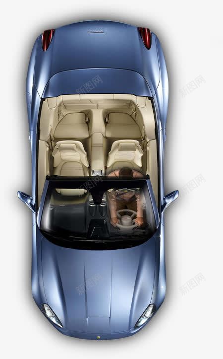 顶视图png免抠素材_新图网 https://ixintu.com 俯视图 蓝色轿车 豪车 车子 轿车 顶视 高级车