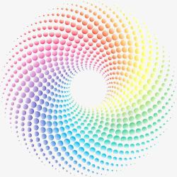 矢量RGB渐变色圆形装饰高清图片
