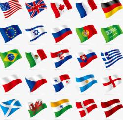 世界各国彩色世界各国国旗高清图片