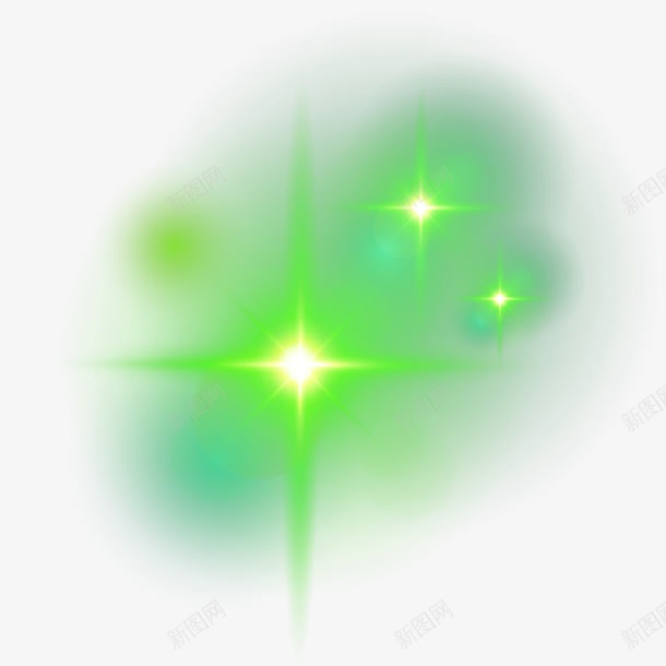 绿色装饰光效png免抠素材_新图网 https://ixintu.com 光亮 光感 光效 灯光 炫酷 绿色 装饰光效
