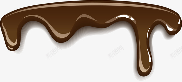 褐色巧克力汁png免抠素材_新图网 https://ixintu.com 巧克力汁 流体 液体 甜食 美味甜品 美食 褐色巧克力