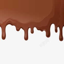 滑落滑落的巧克力酱高清图片